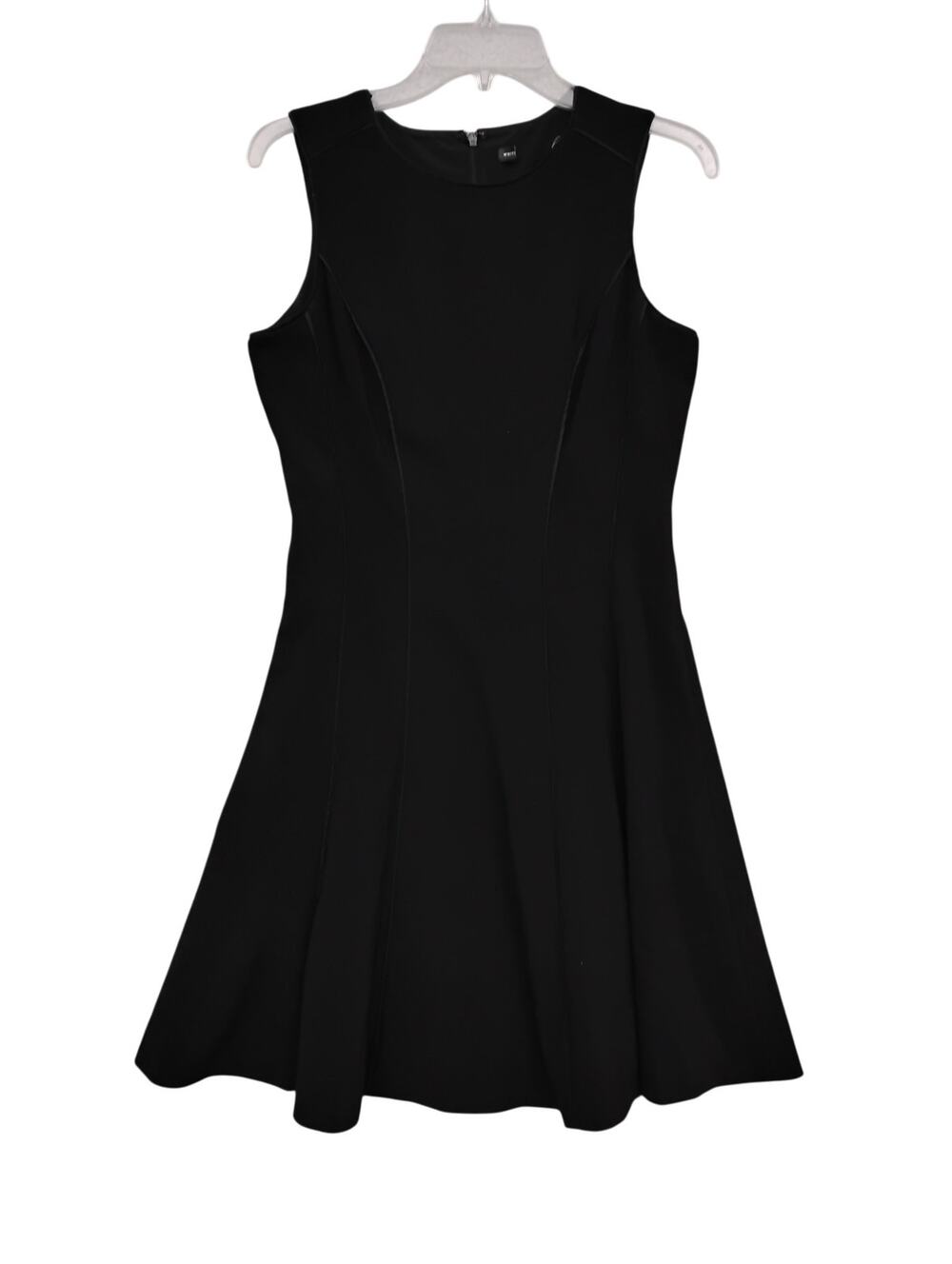 White House Black Market Fit and Flare Dress Size Med Sleeveless Lined Back Zip